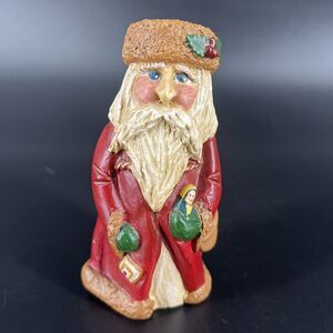 Enesco Santa Claus Figurine signed Lefever Father Christmas Vintage